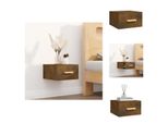 Vidaxl Comodino Da Parete In Rovere Fumé 35X35X20 Cm - Comodini