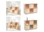 Vidaxl Credenza 110,5X35X80 Cm In Legno Di Pino Massiccio - Credenza - Credenza - Armadio - Mobile Contenitore