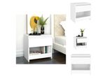 Vidaxl Comodino Bianco 40X30X39 Cm Materiale Legno - Comodini