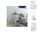 Vidaxl Comodino Bianco Lucido 35X35X55 Cm Materiale Legno - Comodini