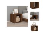 Vidaxl Comodino Marrone Effetto Rovere 41X40X36 Cm Materiale Legno - Comodini