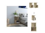 Vidaxl Comodini 2 Pezzi Rovere Sonoma 35X35X55 Cm Materiale A Base Di Legno - Comodini
