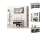 Vidaxl Panca Per Scarpe In Cemento Grigio 80X30X45 Cm In Legno - Scarpiere E Armadietti