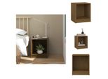 Vidaxl Comodino Marrone Miele 35,5X33,5X41,5 Cm In Legno Di Pino Massiccio - Comodini