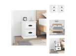 Vidaxl Comodini 2 Pz. Bianco 39X39X47,5 Cm Materiale A Base Di Legno - Comodini