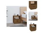 Vidaxl Comodino Marrone Miele 40X34X45 Cm In Legno Di Pino Massiccio - Comodini