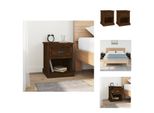 Vidaxl Comodini 2 Pz. Rovere Marrone 39X39X47,5 Cm Materiale A Base Di Legno - Comodini