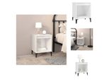 Vidaxl Comodino Bianco Lucido 40X35X50 Cm - Comodini