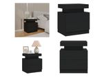 Vidaxl Comodino Nero 45X35X52 Cm In Materiale Ligneo - Comodino - Comodini - Mobile Da Letto - Tavolino