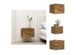 Vidaxl Comodino Rovere Fumé 40X30X30 Cm Materiale A Base Di Legno - Comodini
