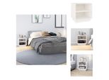 Vidaxl Comodini 2 Pz. Bianco 40X34X40 Cm Pino Massiccio - Comodini