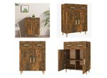 Vidaxl Credenza In Rovere Fumé 69,5X34X89 Cm - Credenza - Credenze - Armadio - Armadio Portaoggetti