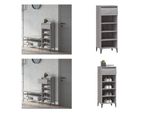 Vidaxl Scarpiera Grigio Sonoma 40X36X105 Cm Materiale A Base Di Legno - Scarpiera - Ripiani Per Scarpe - Armadio Per Scarpe - Armadio Per Scarpe