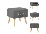 Vidaxl Comodino Grigio Scuro 40 X 35 X 40 Tessuto - Comodini
