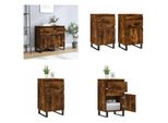 Vidaxl Credenze 2 Pz. Rovere Affumicato 40X35X70 Cm Materiale A Base Di Legno - Credenza - Credenze - Cassettiera - Credenza