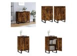 Vidaxl Credenze 2 Pz. Rovere Affumicato 40X35X70 Cm - Credenza - Credenza - Armadio - Armadio Portaoggetti