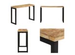 Vidaxl Tavolo Consolle 110X35X76 Cm In Legno Massiccio Grezzo Di Mango - Tavolo Consolle - Tavoli Consolle - Tavolo - Tavolo Da Corridoio