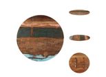 Vidaxl Piano Da Tavolo Rotondo 70 Cm 25-27 Mm In Legno Massiccio Di Recupero - Piani Da Tavolo