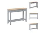 Vidaxl Tavolino Grigio 110 X 35 X 80 Cm In Legno - Tavoli Laterali