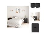 Vidaxl Comodini 2 Pezzi Neri 40X40X50 Cm In Truciolato - Comodini