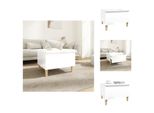 Vidaxl Tavolino Bianco Lucido 50X46X35 Cm Materiale A Base Di Legno - Tavolini