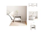 Vidaxl Comodini 2 Pz. Bianco 40X30,5X40 Cm Pino Massiccio - Comodini