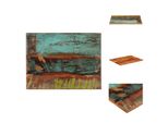Vidaxl Piano Da Tavolo Rettangolare 60X80 Cm 25-27 Mm In Legno Massello Di Recupero - Piani Da Tavolo