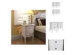Vidaxl Comodini 4 Pezzi Con 2 Cassetti In Mdf Bianco - Comodini