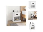 Vidaxl Comodino Bianco Lucido 39X39X47,5 Cm Materiale Legno - Comodini
