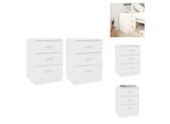 Vidaxl Comodini 2 Pz. Bianco 38X35X56 Cm Materiale A Base Di Legno - Comodini
