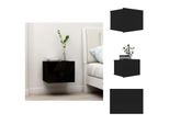 Vidaxl Comodino Nero 40X30X30 Cm In Materiale Ligneo - Comodini