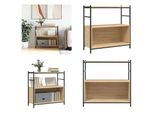 Vidaxl Libreria In Rovere Sonoma 80X30X78,5 Cm Materiale A Base Di Legno E Ferro - Libreria - Scaffali - Libreria - Scaffale Portaoggetti