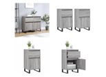 Vidaxl Credenze 2 Pz. Grigio Sonoma 40X35X70 Cm In Legno Ingegnerizzato - Credenza - Credenze - Cassettiera - Credenza