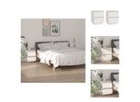Vidaxl Comodini 2 Pz. Bianco 40X35X50 Cm Pino Massiccio - Comodini