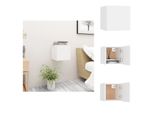 Vidaxl Comodino Bianco 30,5X30X30 Cm In Legno - Comodini