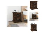 Vidaxl Comodino Rovere Fumé 39X39X47,5 Cm Materiale A Base Di Legno - Comodini