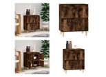 Vidaxl Credenza In Rovere Affumicato 60X35X70 Cm In Legno - Credenza - Credenza - Armadio - Armadio Portaoggetti