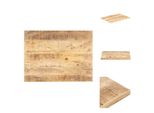 Vidaxl Piano Da Tavolo In Legno Massiccio Di Mango 15-16 Mm 70X60 Cm - Piani Da Tavolo
