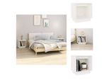Vidaxl Comodini 2 Pz. Bianco 40X30X40 Cm In Pino Massiccio - Comodini