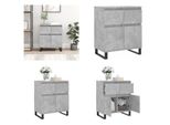 Vidaxl Credenza Grigio Cemento 60X35X70 Cm Materiale A Base Di Legno - Credenza - Credenze - Cassettiera - Credenza