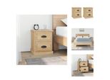 Vidaxl Comodini 2 Pezzi Rovere Sonoma 39X39X47,5 Cm Materiale A Base Di Legno - Comodini