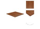 Vidaxl Piano Da Tavolo Quadrato Marrone Scuro 80X80X1,5Cm Trattato Con Rovere - Piani Da Tavolo