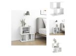Vidaxl Comodino Bianco Lucido 50X30X51,5 Cm Materiale Legno - Comodini