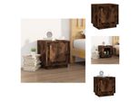 Vidaxl Comodino Rovere Fumé 44X35X45 Cm Materiale A Base Di Legno - Comodini