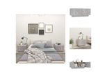 Vidaxl Comodino Grigio Cemento 100X35X40 Cm Materiale Legno - Comodini
