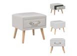 Vidaxl Comodino Bianco 40 X 35 X 40 In Similcuoio - Comodini