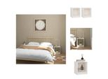 Vidaxl Comodini 2 Pz. Bianco 35,5X33,5X41,5 Cm Pino Massiccio - Comodini