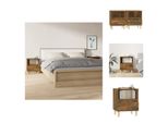 Vidaxl Comodini 2 Pz. Rovere Fumé 40X35X50 Cm - Comodini