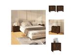 Vidaxl Comodini 2 Pz. Rovere Fumé 45X34X44,5 Cm Materiale A Base Di Legno - Comodini