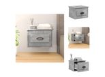 Vidaxl Comodino A Parete Grigio Cemento 41,5X36X28 Cm - Comodini